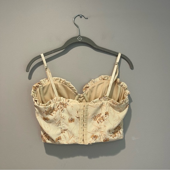 Windsor Floral Cream Bustier Top - Picture 2 of 3